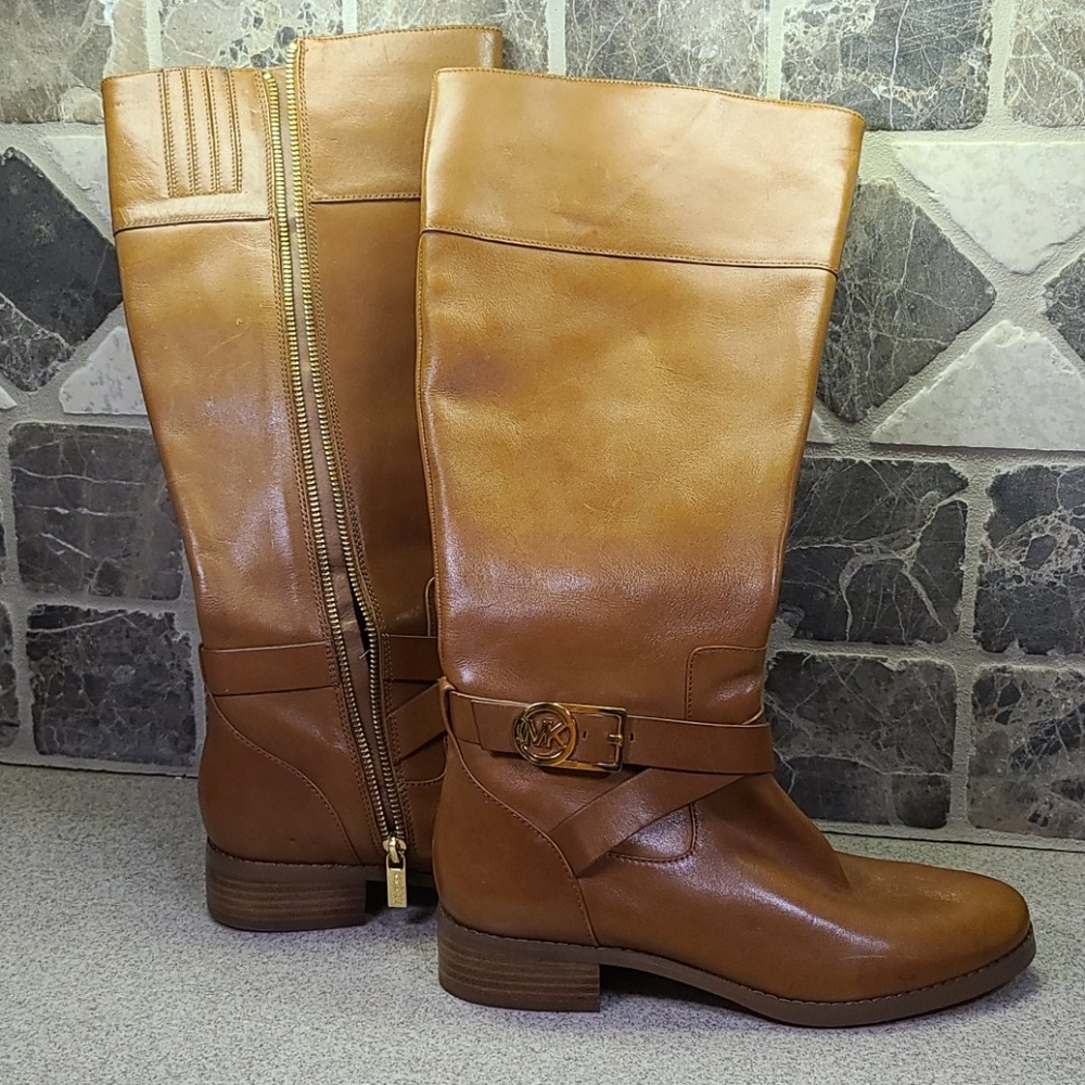 MICHAEL KORS Size 8M Brown knee high Boots - Picture 1 of 16